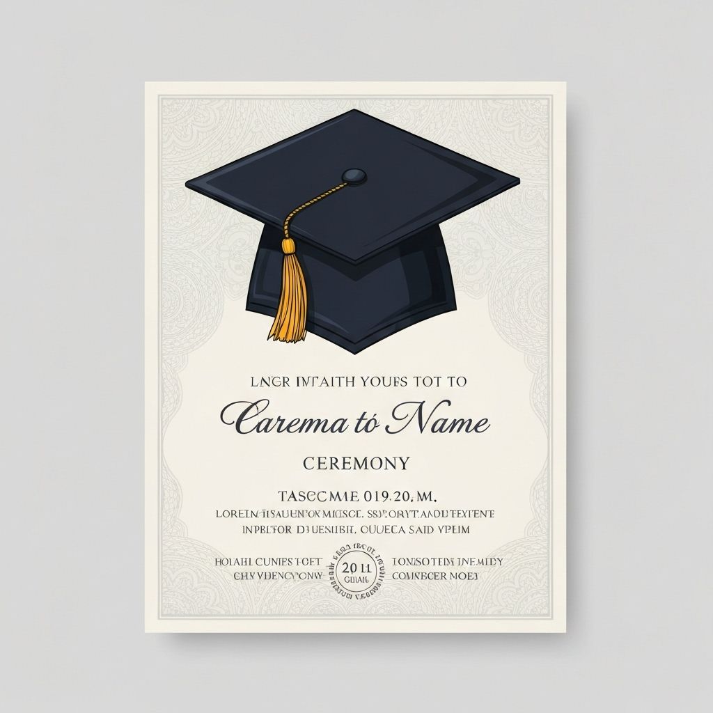 Graduation Ceremony Invitation